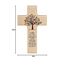 MaMeMi Kinder-Holzkreuz LEBENSBAUM – 15 cm – Taufkreuz aus BUCHENHOLZ natur mit Spruch & Gebetsbüchlein – GESCHENK ZUR TAUFE, Geburt oder Kommunion – Kinderkreuz
