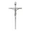 VINETEN Kruzifix-Wandkreuz | Silberfarbenes Metall, schlanke katholische Kreuze | Kreuz-Wanddekoration für Ihr Zuhause – 20,3 cm