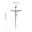 VINETEN Kruzifix-Wandkreuz | Silberfarbenes Metall, schlanke katholische Kreuze | Kreuz-Wanddekoration für Ihr Zuhause – 20,3 cm