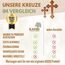 Kassis Geschenkartikel Olivenholz Kreuz Kruzifix Wandkreuz schlicht mit runden Kanten zum Aufhängen aus Bethlehem zur Firmung, Taufe, Kommunion (Ohne Gravur, 22,50 cm)