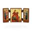 NKlaus - Heiliger Christophorus - christliche Ikone Triptychon - Svyatoj Hristofor - reise Altar Holz 36180