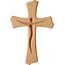 Kaltner Präsente Geschenkidee - Holzkreuz Wand Echtholz Buche Holz Kreuz Kruzifix für die Wand modern (Höhe 20 cm)