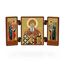 NKlaus - Heiliger Spyridon - christliche Ikone - reise Altar kleine Holz Triptychon 36156
