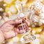 QFkris Traditionelles Kreuz mit Kristallkreuz, 17,8 cm hoch, transparentes Glas, Tischdekoration