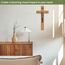 ARCHOBAN 25,4 cm Kruzifix Wandkreuz - Katholisches Holz Jesus Christus Kreuz für Wand oder Gebetsraum, Massivholz Wohnkultur