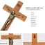 ARCHOBAN 25,4 cm Kruzifix Wandkreuz - Katholisches Holz Jesus Christus Kreuz für Wand oder Gebetsraum, Massivholz Wohnkultur