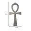 NileCart™ 21,6 cm großes ägyptisches ANKH Kreuz aus Metall, hergestellt in Ägypten (antikes Silber)