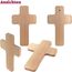 Geschenkissimo Kommunionsgeschenk - Kreuz aus Holz mit Segensspruch Der Herr segne und behüte Dich. Kommunion Holzkreuz, Kruzifix mit Spruch als religiöse Geschenkidee zur Erstkommunion
