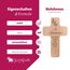 Geschenkissimo Kommunionsgeschenk - Kreuz aus Holz mit Segensspruch Der Herr segne und behüte Dich. Kommunion Holzkreuz, Kruzifix mit Spruch als religiöse Geschenkidee zur Erstkommunion