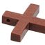 Genie Crafts Kleine Kreuz-Anhänger aus Holz (Set, 50 Stück) – Ideal zum Basteln, als Kettenanhänger, Schlüsselanhänger - Dekoration Zuhause, in Schule und Büro - Braun, 3 x 4,4 cm