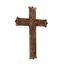 Ajuny Wandkreuz aus Mangoholz, handgeschnitzt, keltisches Handdesign, christlicher Wandbehang, rustikal, Vintage, religiös, katholisches Gebetskreuz für Kirche, Kapelle, Wohnzimmer, Altar oder Flur