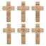 Weihnachten Deko Kreuz mit individueller Gravur - personalisiert mit Spruch + Motiv - Holz Kruzifix als Geschenk zu Weihnachten, Nikolaus, Advent, Neujahr, günstige Weihnachtsdeko