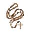 Intercession Handgefertigter Rosenkranz aus massivem Holz "Our Lady – Walnuss)