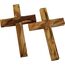 Holy Land Market Olivenholz-Kreuz-Paar – 10,2 cm Wandbehang aus Bethlehem, handgefertigte, religiöse Dekoration