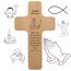 Jesus Kreuz mit individueller Gravur - Spruch, Motiv, Psalm - christliches Wandkreuz, Auferstehungskreuz, Holz Kruzifix als christliches Geschenk, religiöse Geschenkidee