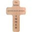 Geschenkissimo Du fehlst Gestern Heute Morgen Immer - Holzkreuz mit Gravur Buche 20 x 12 cm - Beerdigungsgeschenk Wanddeko Trauerkreuz - Geschenkideen