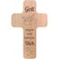 Geschenkissimo Gott segne und behüte Dich Kreuz aus Holz 20x12 cm mit Gravur Buche Wandkreuz - religiöses Geschenk zu Taufe Konfirmation oder Kommunion - Geschenkidee