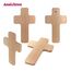 Geschenkissimo R.I.P. Ruhe in Frieden Holzkreuz mit Gravur Buche ca 20x12 cm - Bohrung zum Aufhängen auf Rückseite- Beerdigung Kreuz Trauerkreuz Wand Dekoration - Geschenkidee