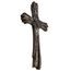 De Leon Collections - Rustikales Wandkreuz aus Treibholz, künstliches verwittertes Holz, robuste Jesuskunst für Wohnzimmerdekoration