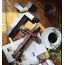 Eagrafts Wandkreuz aus Kunstharz, rustikal, dekorativ, geschichtet, mit Kunsteisernen Nägeln, Wanddekoration für Zuhause