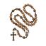 Intercession Handgefertigter Rosenkranz aus massivem Holz "Our Lady – Walnuss)