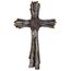 De Leon Collections - Rustikales Wandkreuz aus Treibholz, künstliches verwittertes Holz, robuste Jesuskunst für Wohnzimmerdekoration