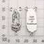 100 g (60 Stück) Antik-Silberkreuz Jesus Maria Our Lady Miraculous Herzstück Kruzifix-Medaillenanhänger zum Basteln, Schmuckherstellung, Zubehör für DIY Rosenkranz, Halskette, Armband (M154)