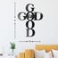 Vivegate God is Good Metal Signs Decor, Black Metal Cross God is Good Sign Wall Decor Religious Kitchen Decor Wall Crosses for Home Decor