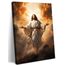 Jesus Leinwand-Kunst, Porträt der göttlichen Barmherzigkeit, katholisch-christliche Wanddekoration Gottes für Wohnzimmer oder Gebetszimmer, Vintage-Raumdekor-Bild – 30,5 x 40,6 cm, gerahmt
