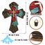 Wandkreuz Bauernhaus Holzkreuz Dekorativ Holz Wandkreuz Hängend Rustikales Holzkreuz Wanddekor Holz Spirituelle Kunst Skulptur für Zuhause Religiöse Innen- und Außenbereich