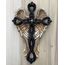 UXD Top Brass Engelsflügel Wandkreuz – Jesus Spirituelle Kunst Skulptur