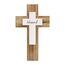 OKSQW Holzkreuz (gesegnete Holzfarbe) - Wandkreuz - Wanddekoration - Wohnzimmer