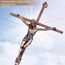 ACHIBANG Kruzifix, Wandkreuz im antiken Kupferstil, katholisches Wandkruzifix mit Jesus, für Zuhause oder über der Tür als Haussegen, 25,4 cm