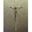 horsemen Kruzifix Wandkreuz - Metall schlanke Wandkreuze für Zuhause und katholisches Geschenk - 25,4 cm - glänzend gold