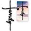 Vivegate Familienschild Metallkreuz, Wanddekoration, 37,8 x 19,5 cm, schwarzes Wort Familie, Calladagh-Kreuz, bibische Wanddekoration