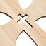 Bright Creations Holzkreuz, stehend, 18 cm, Hellbraun, 12 Stück