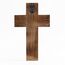 OKSQW Wandkreuz aus Holz für Christen, religiöses spirituelles Kreuz, Geschenke mit Haken zum Aufhängen an der Wand oder am Tisch mit Glauben für Kirche, Zuhause, Dekoration für Weihnachten (5 Farben