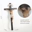 BC Katholisches Kruzifix-Wandkreuz in 61 cm H Jesus Christus Innendekoration, Sammlerstück, religiöses Geschenk, Renaissance-Skulptur, handgefertigt von Buildclassic