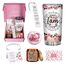 AYGE Christliche Geschenke für Frauen: 7-teiliges Set mit 20 oz Edelstahlbecher, Kerze, Lesezeichen & mehr - Modern, Glitzer, Vakuumisoliert, Wiederverwendbar, Hochzeit, Ruhestand