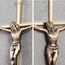 horsemen Kruzifix Wandkreuz - Metall schlanke Wandkreuze für Zuhause und katholisches Geschenk - 25,4 cm - glänzend gold