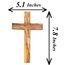 Zuluf Wall Hanging Olive Wood Cross 20cm Olivewood Christian Wall Cross (Ow-Crs-051) by