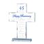 YWHL Glaskreuz zum 45. Jahrestag, Geschenk für Eltern, 45. Hochzeitstag, romantische Geschenke für Ehefrau, Ehemann, Geschenke für Paare, die 45 Jahre Hochzeit feiern, Dekorationen