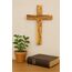 Zuluf Wall Hanging Olive Wood Cross 20cm Olivewood Christian Wall Cross (Ow-Crs-051) by