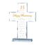 YWHL Kreuz zum 35. Hochzeitstag, Geschenke für Sie und Ihn, einzigartige Glaskreuz Geschenke mit romantischem Zitat, 35 Jahre Ehe Geschenke für Paare, Stehkreuz Geschenke für 35. Jahrestag Dekoration