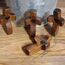 Atlodas Kreuz Mein Herz, Ermutigungsgeschenk, Linderung von Angstgefühlen Komfort zum Umklammern, Festhalten und Beten, Holzkreuz Zappeln, Taschen-Olivenholz-Kreuze, religiöses Geschenk für Kinder und