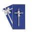 Wandkreuz für Jungen, silberfarben, 15,2 cm