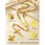 FaithHeart Auto Rosenkranz Kette für Damen Herren Kreuzkette Gold Rosenkranzkette mit Orthodoxes Kreuz Gebetskette Maria Halskette Wundertätige Medaille Edelstahl Cross Chain Rosary Necklace Schmuck