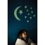 4M Glow-In-The-Dark Moon and Stars - 1 Moon/12 Stars by