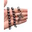 Nazareth Store Hämatit Rosenkranz Black Stone Perlen Halskette Metall Perlen Wunderbare Medaille & Kreuz Rosenkranz für Männer und Frauen NS