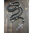 Nazareth Store Hämatit Rosenkranz Black Stone Perlen Halskette Metall Perlen Wunderbare Medaille & Kreuz Rosenkranz für Männer und Frauen NS
